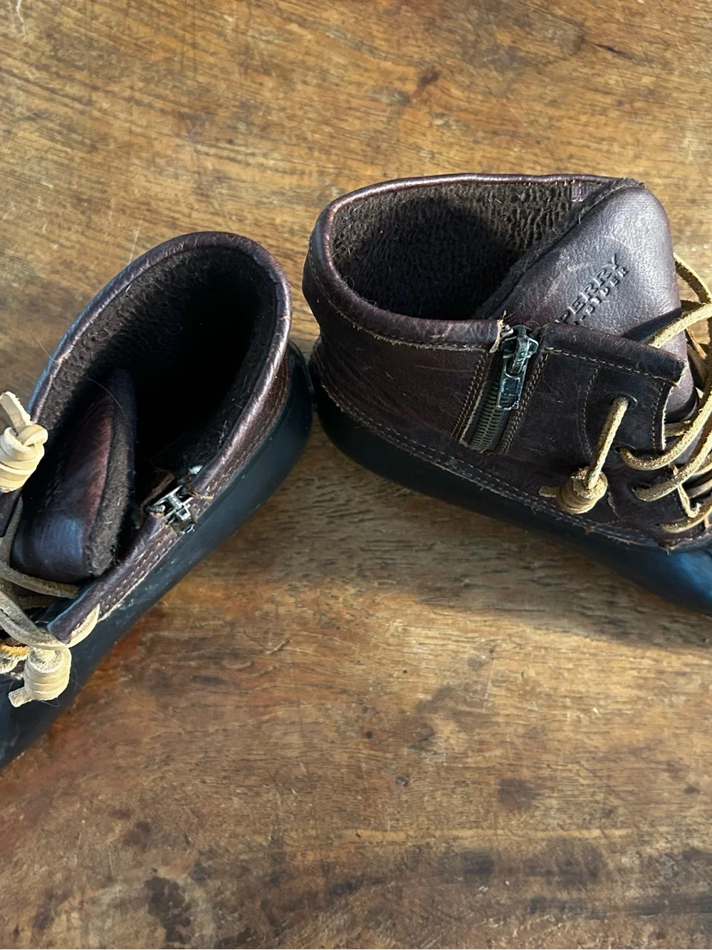 Sperry Brown Duck Boots for Women Chocolate Brown Size 10